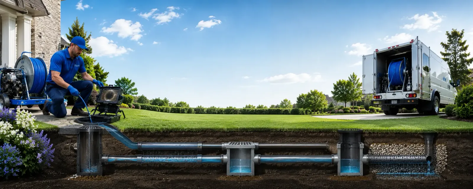 Outdoor drain cleaning information for Long Branch, NJ